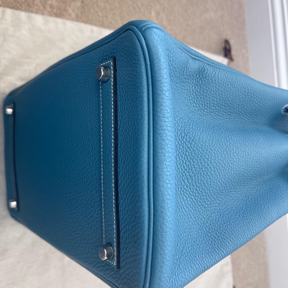 **SOLD** Hermes Togo Birkin 35 Blue Jean PHW - Picture 7 of 14